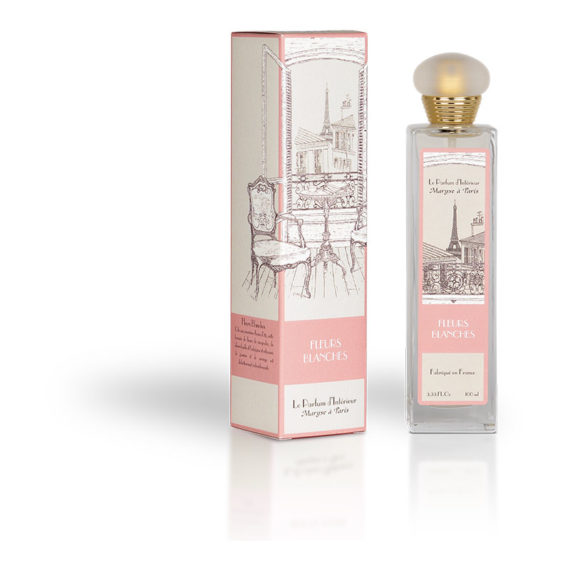 Parfum Spray d'ambiance Intérieur - Fleurs Blanches Coussin Senteur Paris