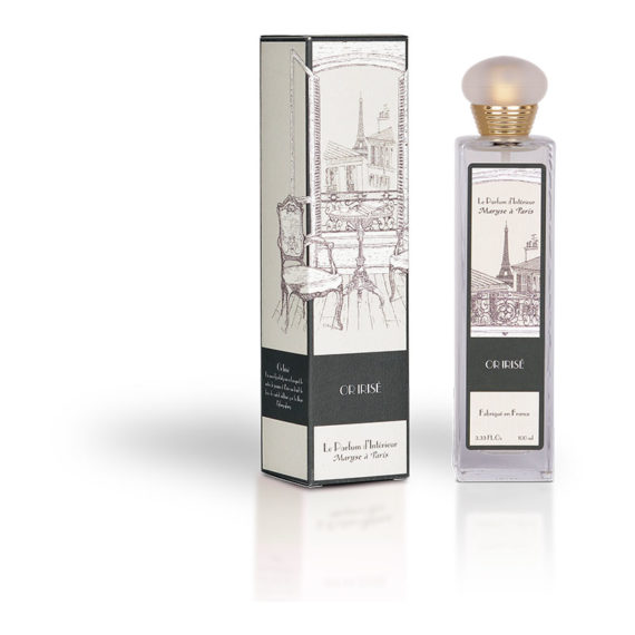 Parfum Spray d'ambiance Intérieur - Or Irisé Coussin Senteur Paris