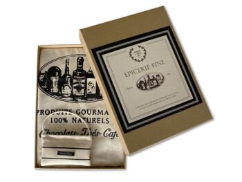 L'EPICERIE FINE -Coffret de 1 Torchon et 1 Sachet Parfumé - Parfum : Thé Poudré